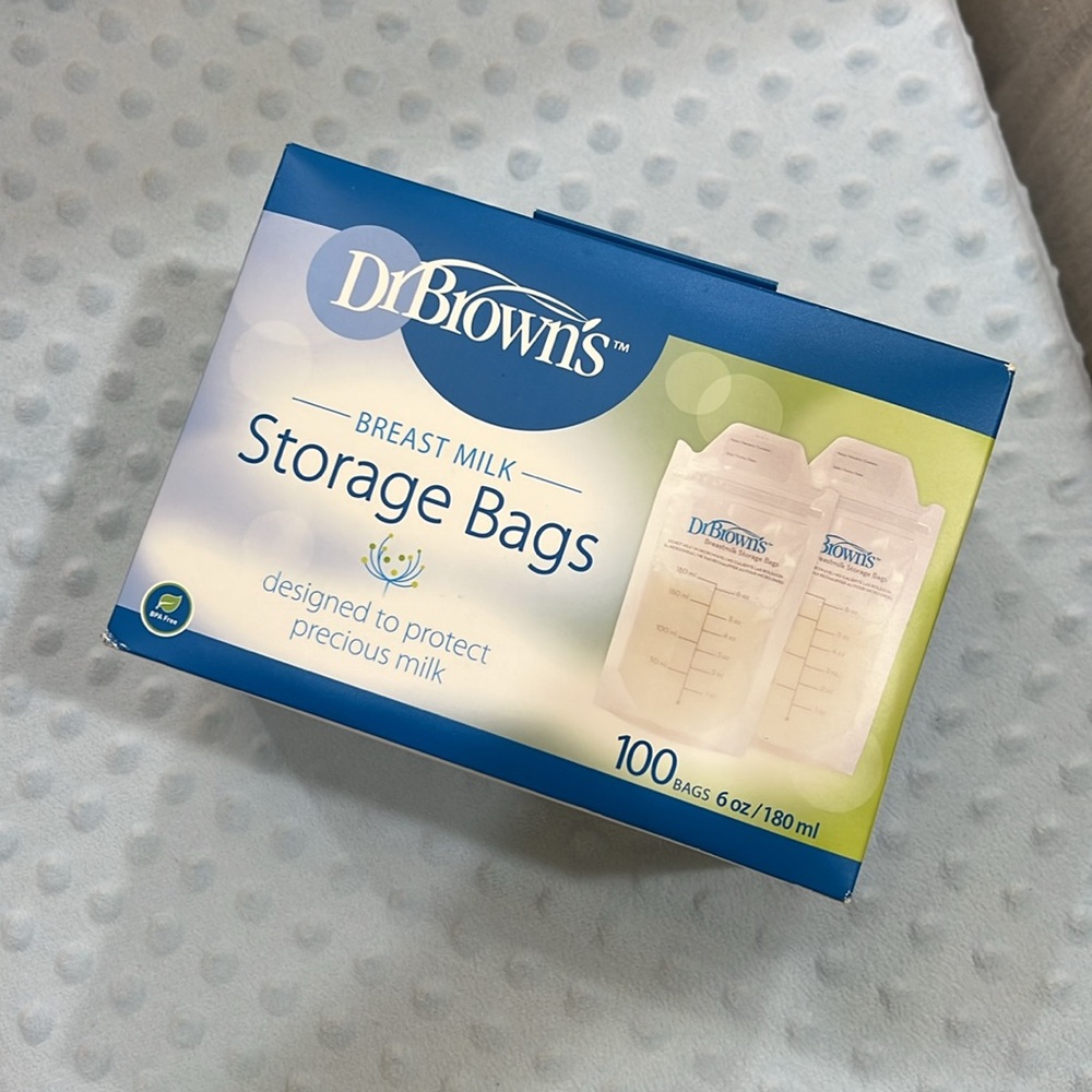 Dr. Browns breast milk storage bags. 100 count. 

Unopened box